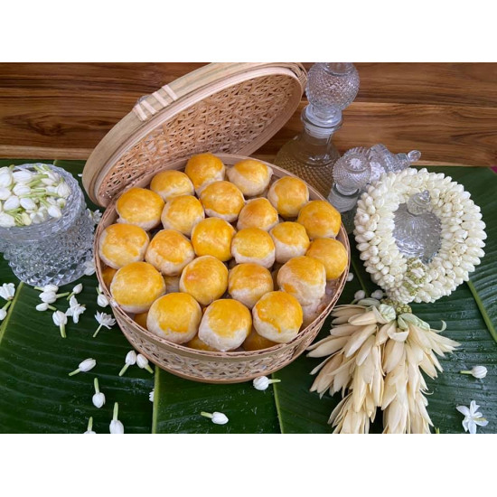 THAI BEAN CAKE GREEN BEAN WITH KHAI KEM (KRU SOMSONG BRAND)